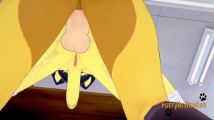 Furry Futanari Hentai 3D – Dog Futanari Fucks Egypt Cat Futanari